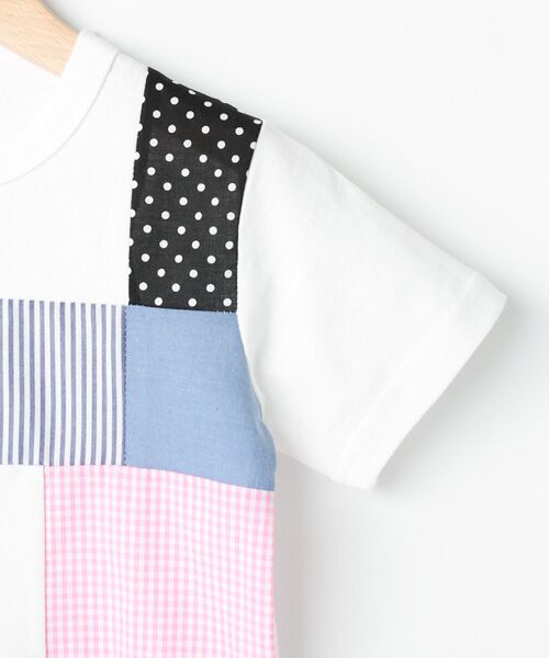 petit main / プティマイン Tシャツ | パッチワーク半袖Tシャツ | 詳細2