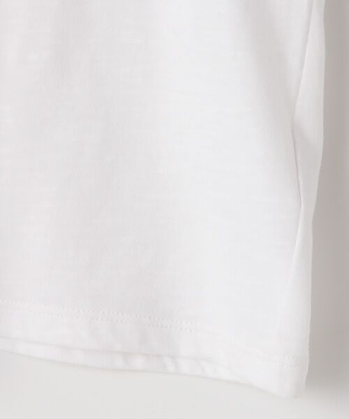 petit main / プティマイン Tシャツ | ストライプ袖リボンモチーフTシャツ | 詳細3
