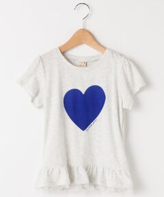 ハートプリントTシャツ