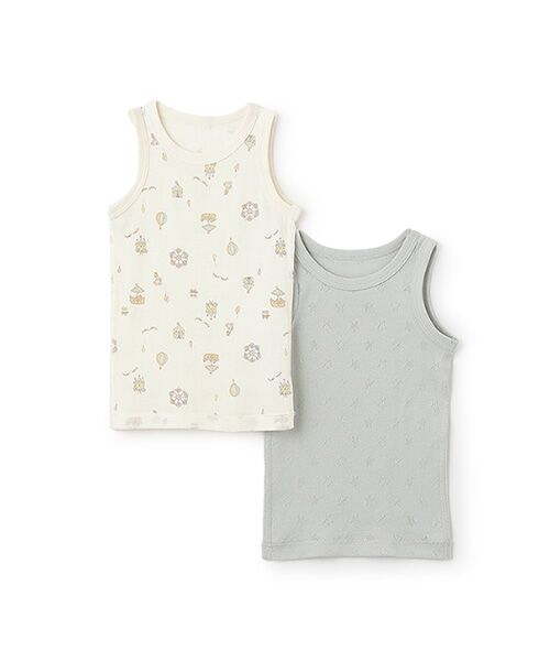 petit main/プティマイン 【弱酸性】ﾀﾝｸ肌着2P ｳｽｶ-ｷ 90