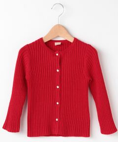 petit main / プティマイン カーディガン・ボレロ | リブ編みニットカーディガン