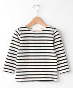 petit main / プティマイン Tシャツ | ボートネックボーダー柄Tシャツ