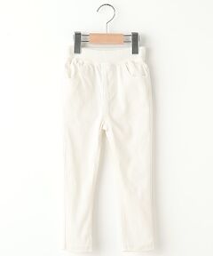 petit main / プティマイン その他パンツ | ウエストリブ切り替えツイルスキニーパンツ