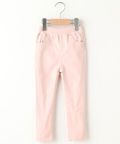 petit main / プティマイン その他パンツ | ウエストリブ切り替えツイルスキニーパンツ