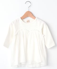 petit main / プティマイン チュニック | 重ね着風切り替えTシャツ