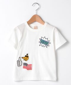 ワッペンつきTシャツ