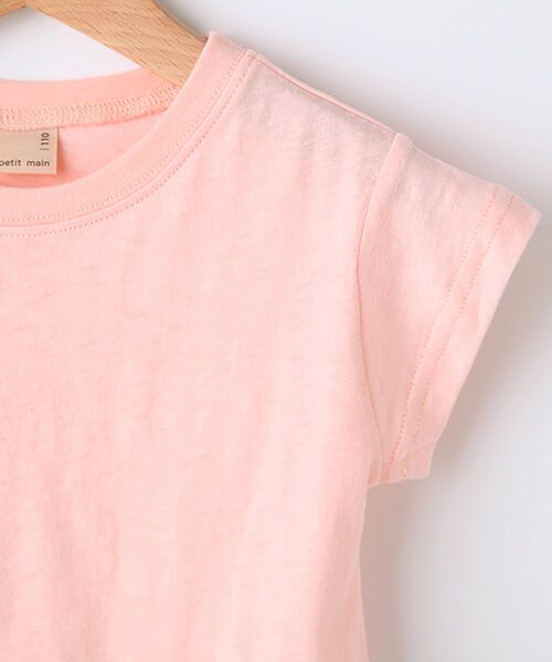 petit main / プティマイン Tシャツ | 裾カットワークレース切り替えTシャツ | 詳細3