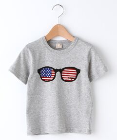 アメリカサングラスプリントTシャツ