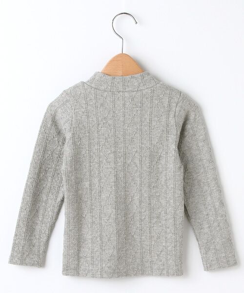 petit main / プティマイン ニット・セーター | 柄編みデザインハイネックTシャツ | 詳細2