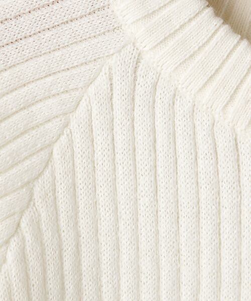 petit main / プティマイン ニット・セーター | 裾サイドスリット入りリブニット | 詳細1