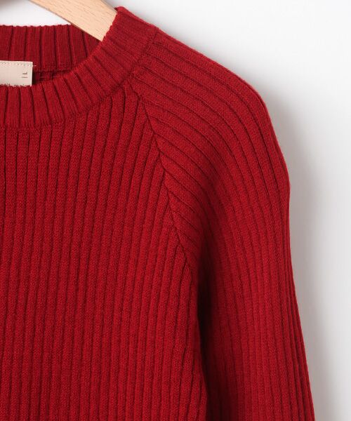 petit main / プティマイン ニット・セーター | 裾サイドスリット入りリブニット | 詳細3