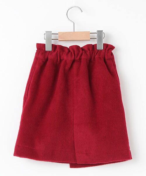 petit main / プティマイン ミニ・ひざ丈スカート | リボンつきラップ風スカート | 詳細1