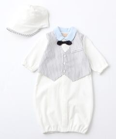 petit main / プティマイン ロンパース | コーデ風2WAYカバーオール＆帽子セット