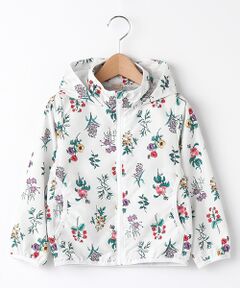 petit main / プティマイン ナイロンジャケット | フラワー柄ウィンドブレーカー