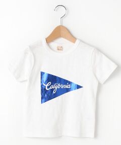 フラッグ箔プリントTシャツ