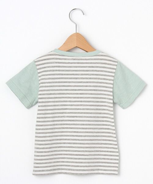 petit main / プティマイン Tシャツ | サスペンダーデザイン後ろボーダーTシャツ | 詳細2
