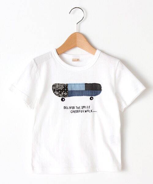 petit main / プティマイン Tシャツ | パッチワークボード柄Tシャツ | 詳細2