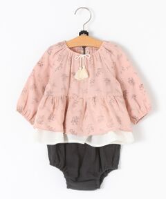 petit main / プティマイン ロンパース | 花柄チュニックセットアップ