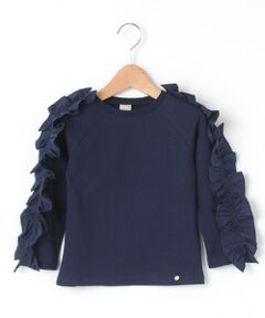 petit main / プティマイン Tシャツ | フリルラグランTシャツ
