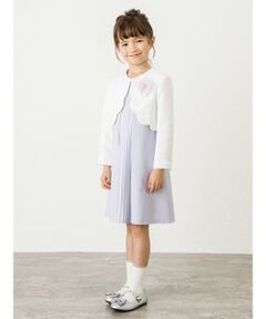 petit main / プティマイン セットアップ | スカラ衿JK+プリーツAラインOPセットアップ