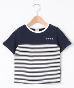 配色ボーダーTシャツ