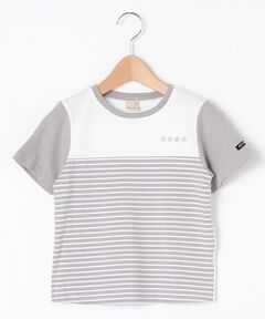 配色ボーダーTシャツ