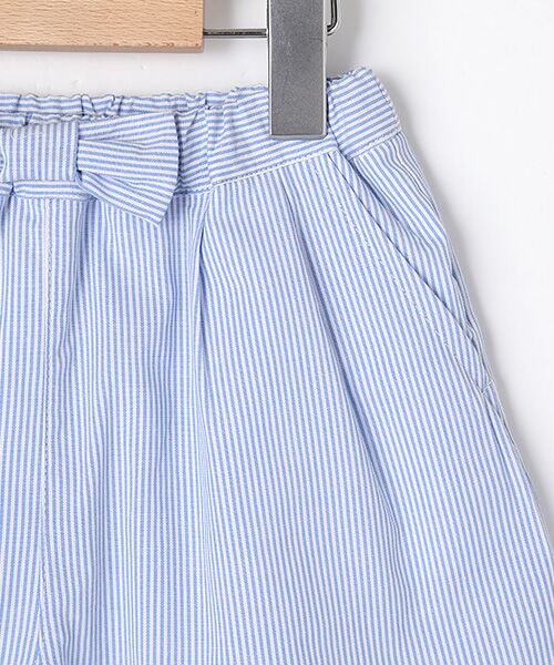 petit main / プティマイン ショート・ハーフ・半端丈パンツ | リボンつき裾スカラップキュロット | 詳細7