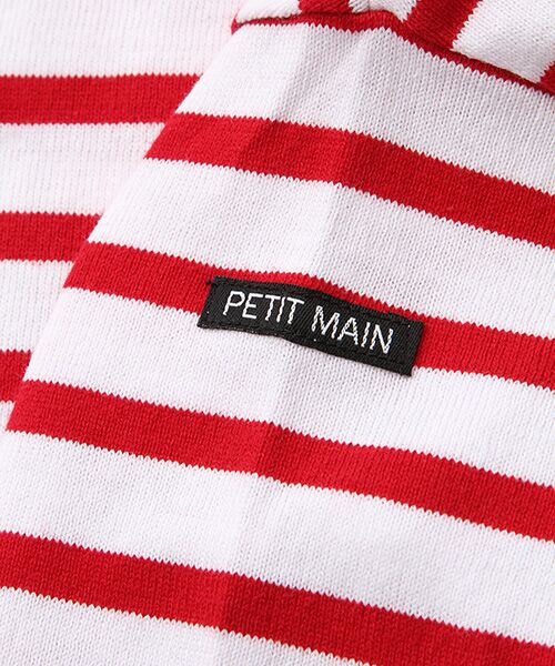 petit main / プティマイン Tシャツ | ドロップショルダーボーダーTシャツ | 詳細4