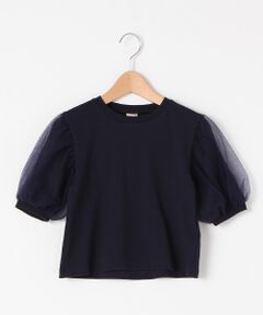 チュールバルーンスリーブTシャツ