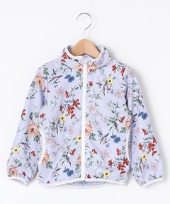 petit main / プティマイン ナイロンジャケット | ボタニカルプリントシェルパーカー