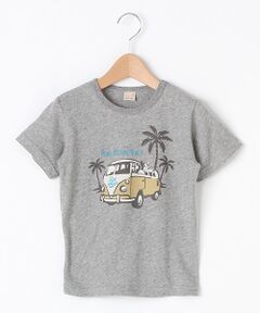 犬＆車プリントＴシャツ