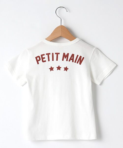 petit main / プティマイン Tシャツ | アルファベットアップリケつきTシャツ | 詳細1