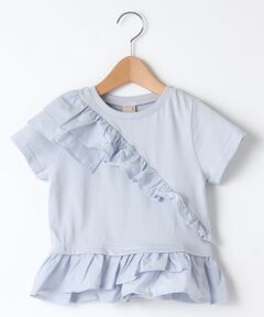 petit main / プティマイン シャツ・ブラウス | アシンメトリーフリルTシャツ