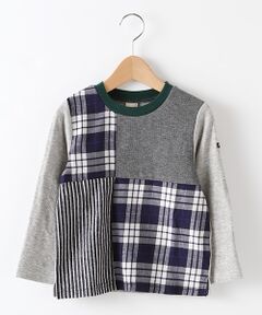 petit main / プティマイン Tシャツ | 柄切り替えTシャツ