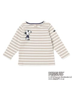 PEANUTSコラボSNOOPYボーダーTシャツ