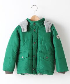 petit main / プティマイン ナイロンジャケット | 袖リブ中わた入りジャケット