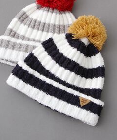 petit main / プティマイン ニットキャップ | 【ベビー向けサイズ】マシュマロボーダーニット帽