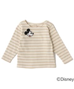 DISNEY サガラワッペンボーダーTシャツ