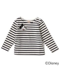 DISNEY サガラワッペンボーダーTシャツ