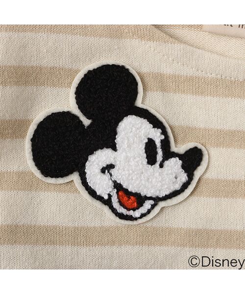 petit main / プティマイン Tシャツ | DISNEY サガラワッペンボーダーTシャツ | 詳細4