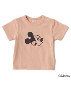 DISNEY ミッキーマウスデザイン星アップリケTシャツ