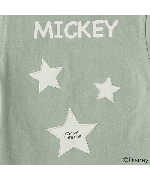 petit main / プティマイン Tシャツ | DISNEY ミッキーマウスデザイン星アップリケTシャツ | 詳細8