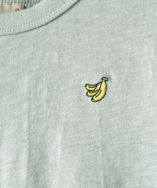 petit main / プティマイン Tシャツ | ワンポイントバナナ裾ワッフルTシャツ | 詳細5