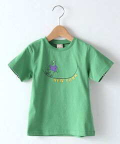 バックライン入りスケボークマTシャツ