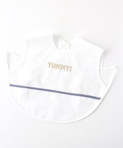 petit main / プティマイン スタイ・ビブ | ロゴ刺しゅうポケッタブルお食事スタイ