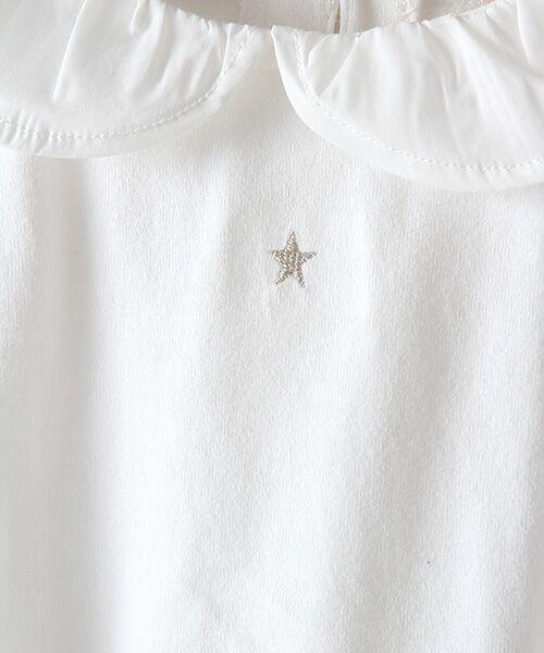 petit main / プティマイン Tシャツ | 透け衿つきTシャツ | 詳細1