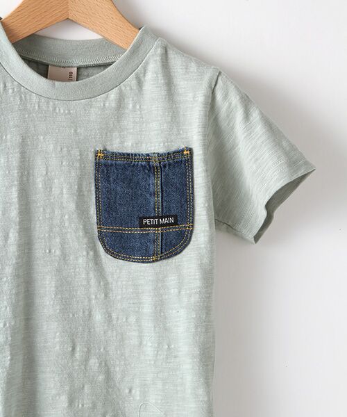 petit main / プティマイン Tシャツ | デニムポケットスラブTシャツ | 詳細3