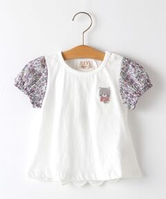 ネコお花Tシャツ