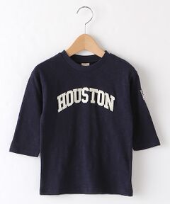 ロゴアップリケ七分袖Tシャツ