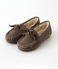 petit main / プティマイン フラットシューズ | リボンモカシン